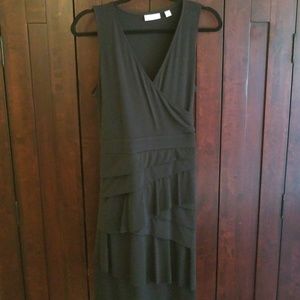 New York & Co. Black Ruffle Sleeveless Dress NWOT